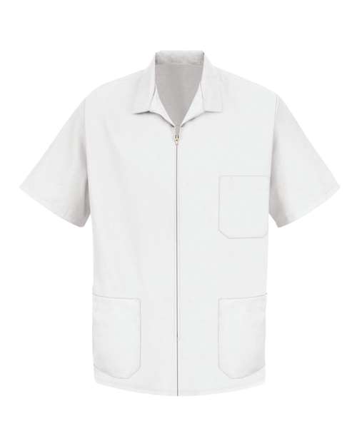 Red Kap Zip-Front Smock KP44 Custom Embroidered Business Logo