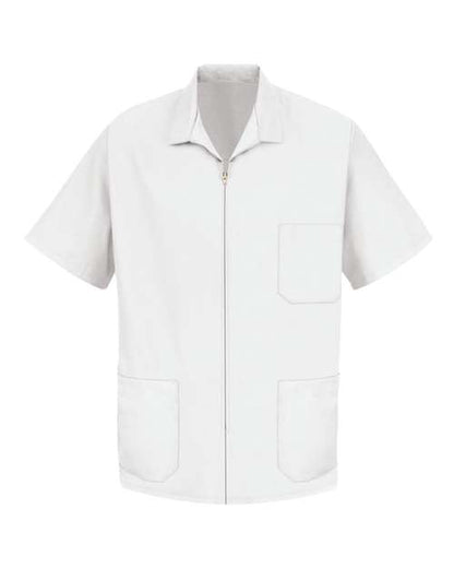 Red Kap Zip-Front Smock KP44 Custom Embroidered Business Logo