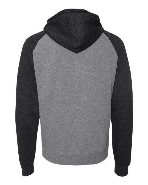 Independent Trading Co. Raglan Hooded Sweatshirt IND40RP Custom Embroidered Business Logo