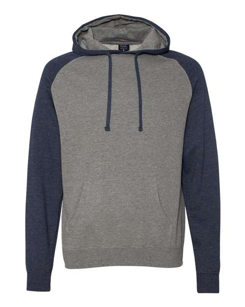 Independent Trading Co. Raglan Hooded Sweatshirt IND40RP Custom Embroidered Business Logo