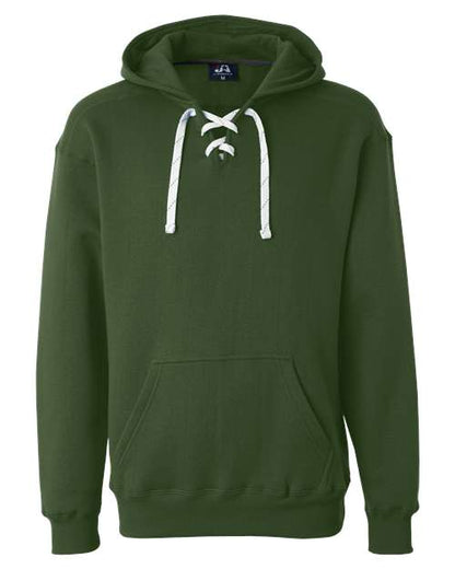 J. America Sport Lace Hooded Sweatshirt 8830 Forest