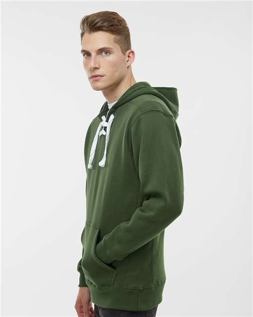 J. America Sport Lace Hooded Sweatshirt 8830 Forest