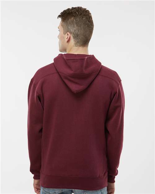 J. America Sport Lace Hooded Sweatshirt 8830 Maroon