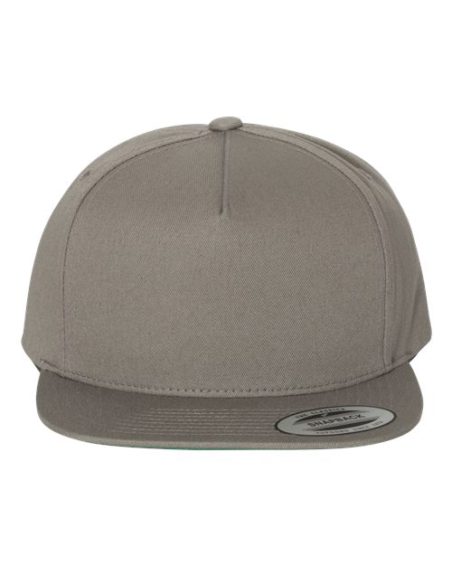 YP Classics Five-Panel Cotton Twill Snapback Cap 6007 Custom Embroidered Business Logo