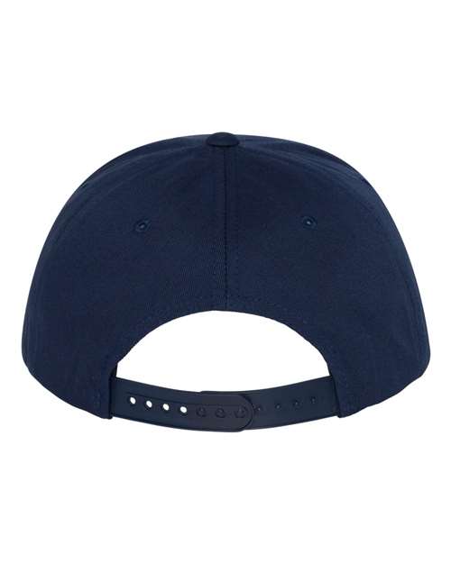 YP Classics Five-Panel Cotton Twill Snapback Cap 6007 Custom Embroidered Business Logo