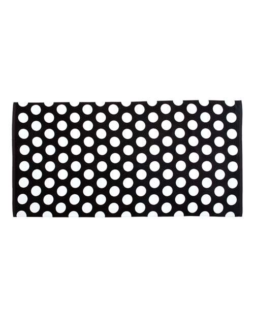 Carmel Towel Company Polka Dot Velour Beach Towel 2549