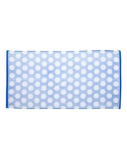 Carmel Towel Company Polka Dot Velour Beach Towel C3060P