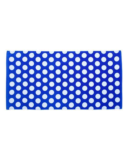 Carmel Towel Company Polka Dot Velour Beach Towel C3060P
