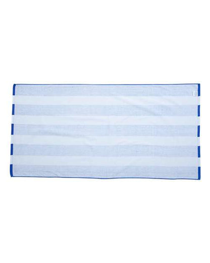 Carmel Towel Company Cabana Stripe Velour Beach Towel C3060S