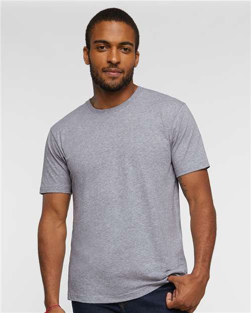 Custom Embroidered  LAT Fine Jersey Tee 6901 Heather