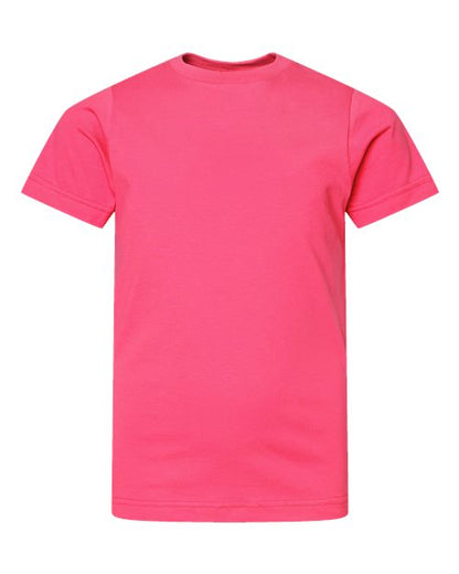 LAT Youth Fine Jersey Tee 6101 Hot Pink