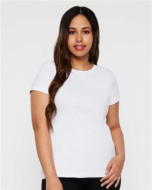 LAT Women's Fine Jersey Tee 3516 White