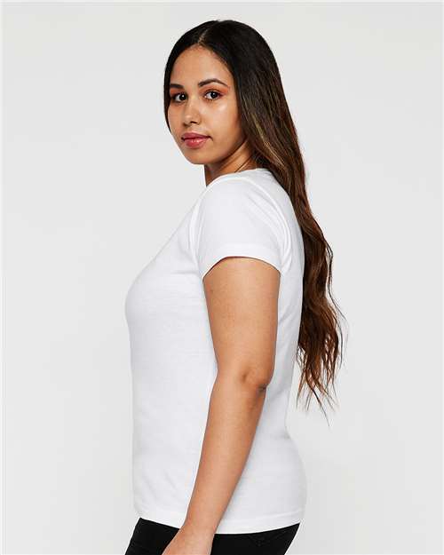 LAT Women's Fine Jersey Tee 3516 White