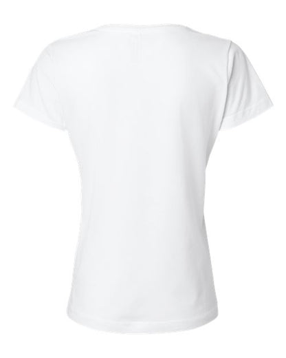 LAT Women's Fine Jersey V-Neck Tee 3507 White