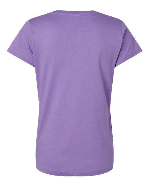 LAT Women's Fine Jersey V-Neck Tee 3507 Lavender