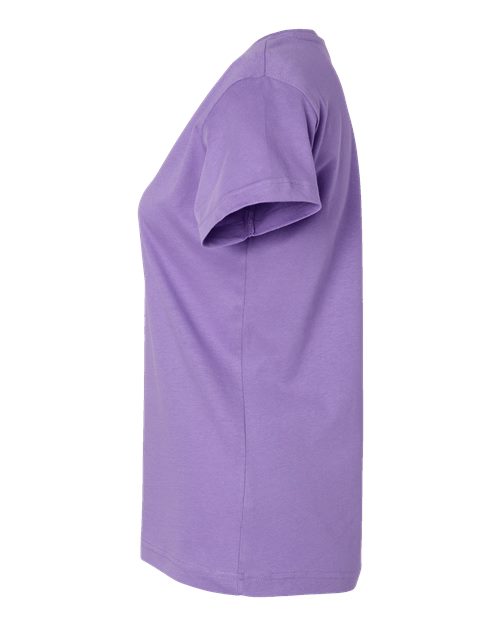 LAT Women's Fine Jersey V-Neck Tee 3507 Lavender