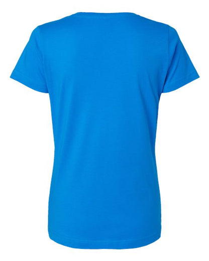 LAT Women's Fine Jersey V-Neck Tee 3507 Cobalt