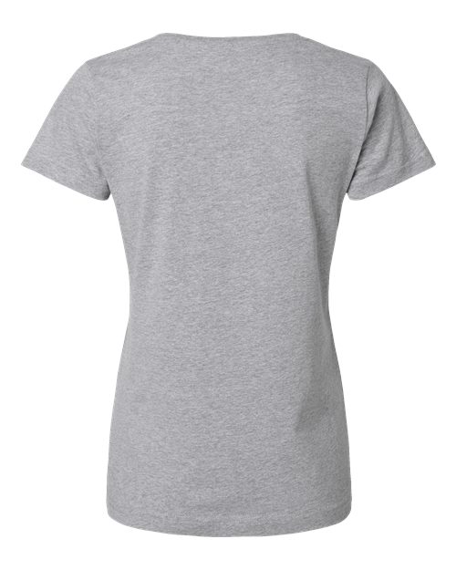 LAT Women's Fine Jersey V-Neck Tee 3507 Heather