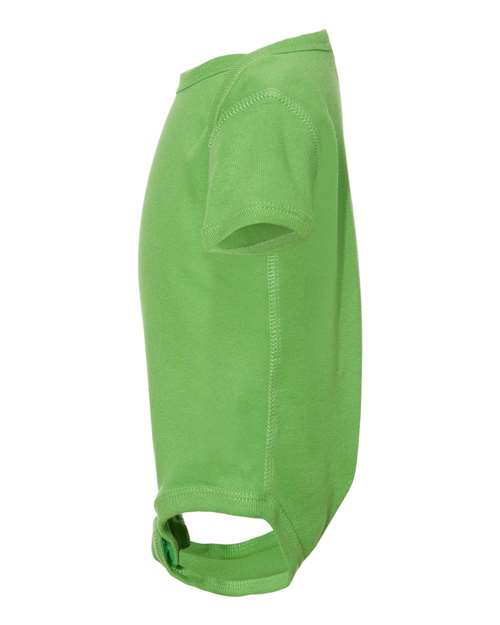 Rabbit Skins Infant Baby Rib Bodysuit 4400 Apple