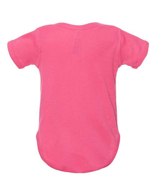Rabbit Skins Infant Baby Rib Bodysuit 4400 Hot Pink