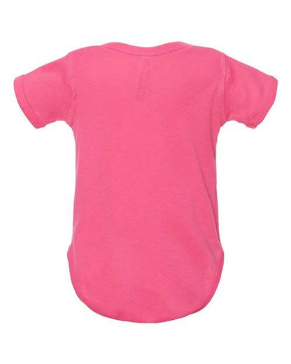Rabbit Skins Infant Baby Rib Bodysuit 4400 Hot Pink