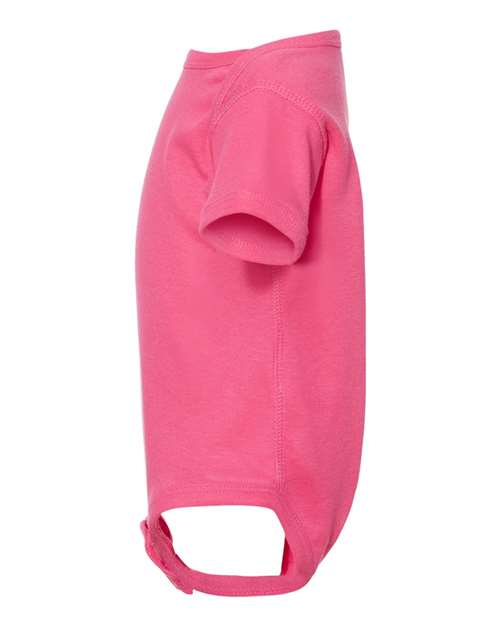 Rabbit Skins Infant Baby Rib Bodysuit 4400 Hot Pink