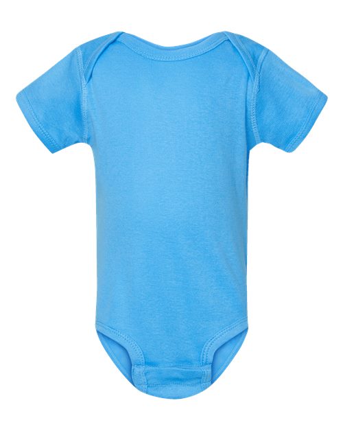 Rabbit Skins Infant Baby Rib Bodysuit 4400 Aqua