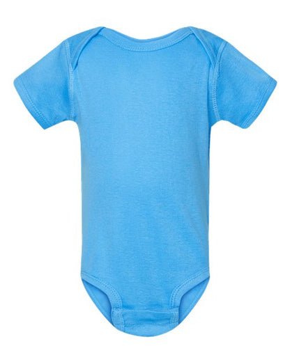 Rabbit Skins Infant Baby Rib Bodysuit 4400 Aqua