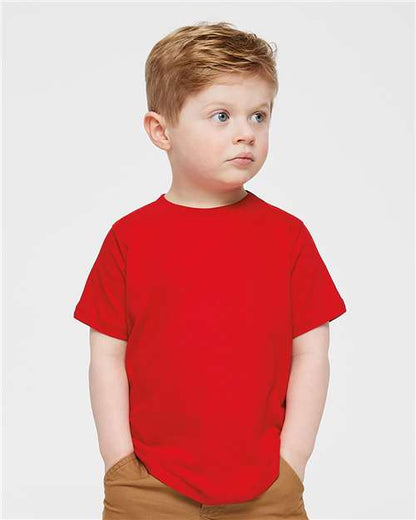 Rabbit Skins Toddler Fine Jersey Tee 3321 Red