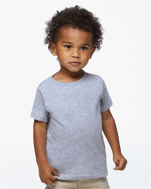 Custom Embroidered  Rabbit Skins Infant Fine Jersey Tee 3322 Heather