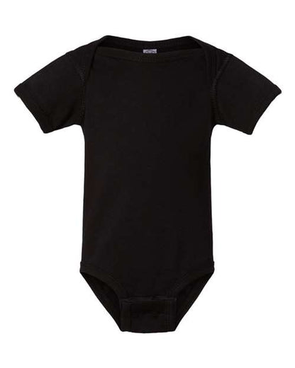 Rabbit Skins Infant Fine Jersey Bodysuit 4424 Black