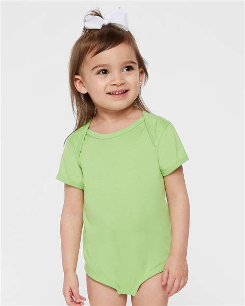 Rabbit Skins Infant Fine Jersey Bodysuit 4424 Key Lime
