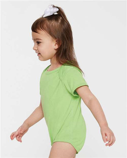 Rabbit Skins Infant Fine Jersey Bodysuit 4424 Key Lime