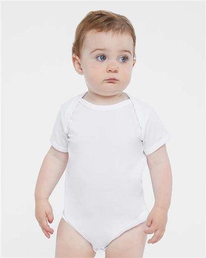 Rabbit Skins Infant Fine Jersey Bodysuit 4424 White