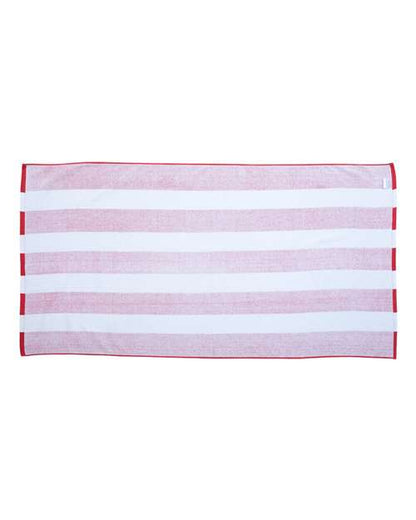 Carmel Towel Company Cabana Stripe Velour Beach Towel C3060S