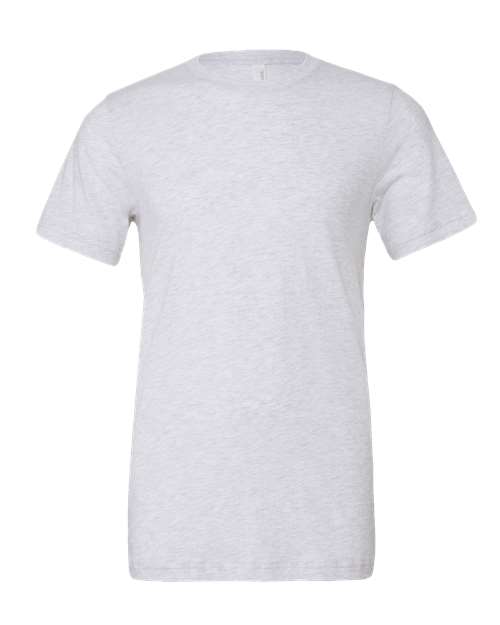 BELLA + CANVAS Triblend Tee 3413 White Fleck Triblend Custom Embroidered Business Logo