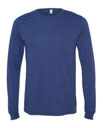 BELLA + CANVAS Triblend Long Sleeve Tee 3513 Mauve Triblend Custom Embroidered Business Logo