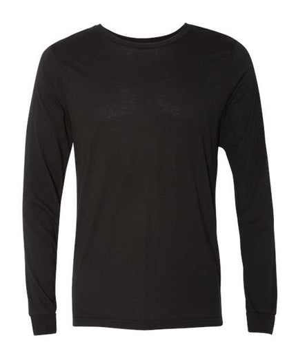 BELLA + CANVAS Triblend Long Sleeve Tee 3513 Red Triblend Custom Embroidered Business Logo