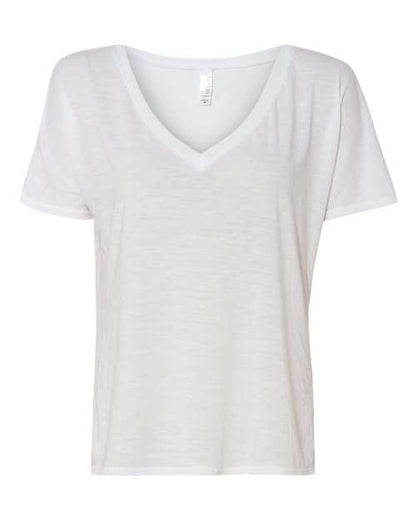 BELLA + CANVAS Women’s Slouchy V-Neck Tee 8815 Custom Embroidered Business Logo