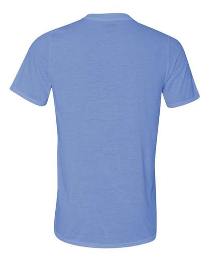 Gildan Performance® T-Shirt 42000 Carolina Blue Custom Embroidered Business Logo