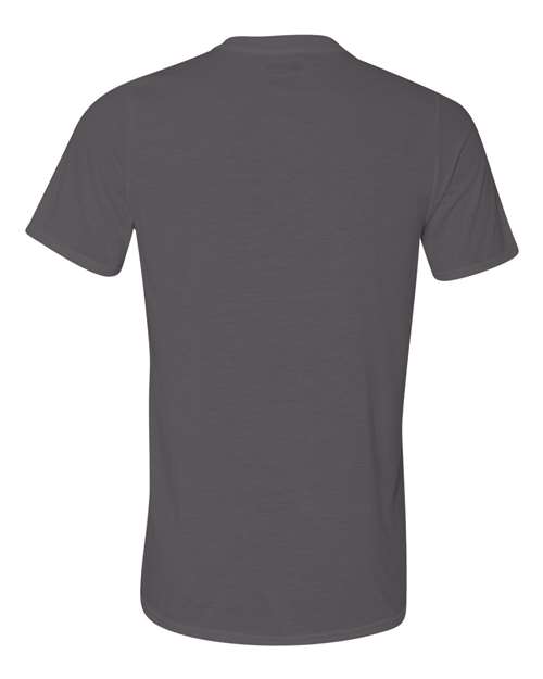 Gildan Performance® T-Shirt 42000 Charcoal Custom Embroidered Business Logo