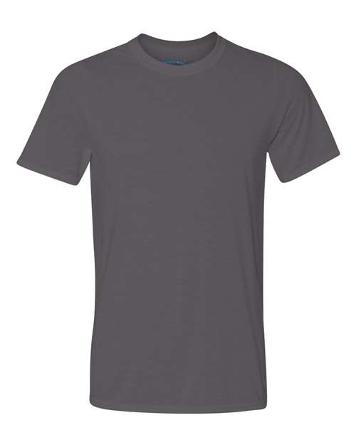 Gildan Performance® T-Shirt 42000 Charcoal Custom Embroidered Business Logo