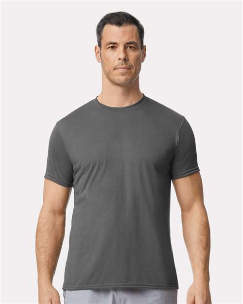 Custom Embroidered  Gildan Performance® T-Shirt 42000 Charcoal