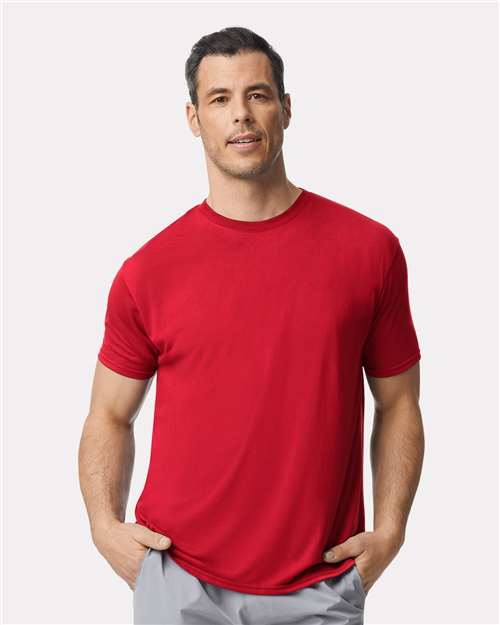 Custom Embroidered  Gildan Performance® T-Shirt 42000 Red