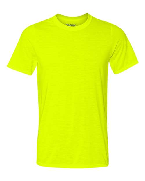Gildan Performance® T-Shirt 42000 Safety Green Custom Embroidered Business Logo