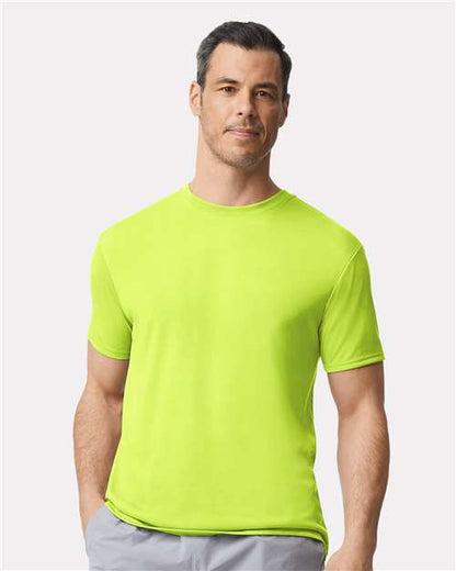 Custom Embroidered  Gildan Performance® T-Shirt 42000 Safety Green