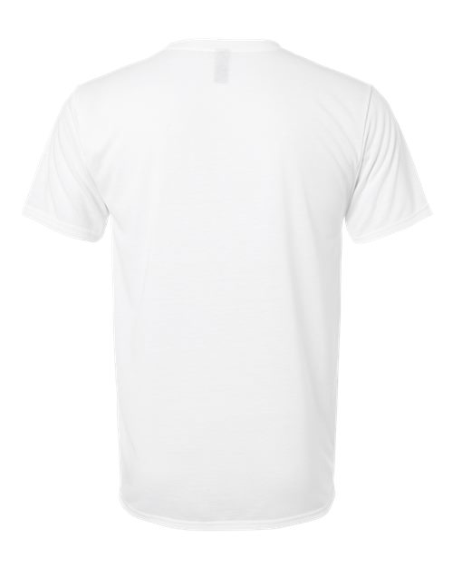 Gildan Performance® T-Shirt 42000 Stone Blue Custom Embroidered Business Logo