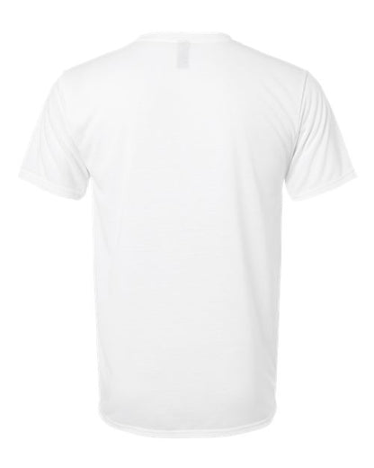 Gildan Performance® T-Shirt 42000 Stone Blue Custom Embroidered Business Logo