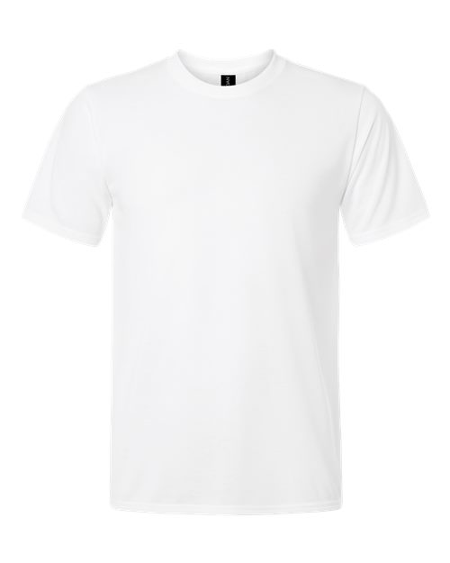 Gildan Performance® T-Shirt 42000 Stone Blue Custom Embroidered Business Logo