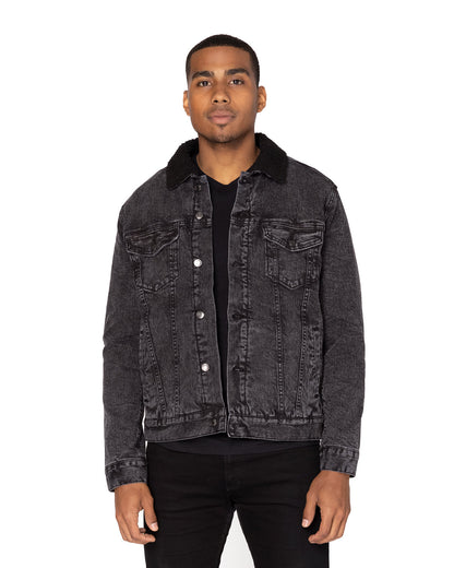 Threadfast Apparel Unisex Sherpa-Lined Denim Jacket 372J